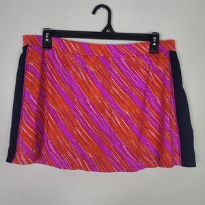 Tail Activewear XXL Skort Plus Size Vibrant Abstract Print Tennis Golf Navy Pink
